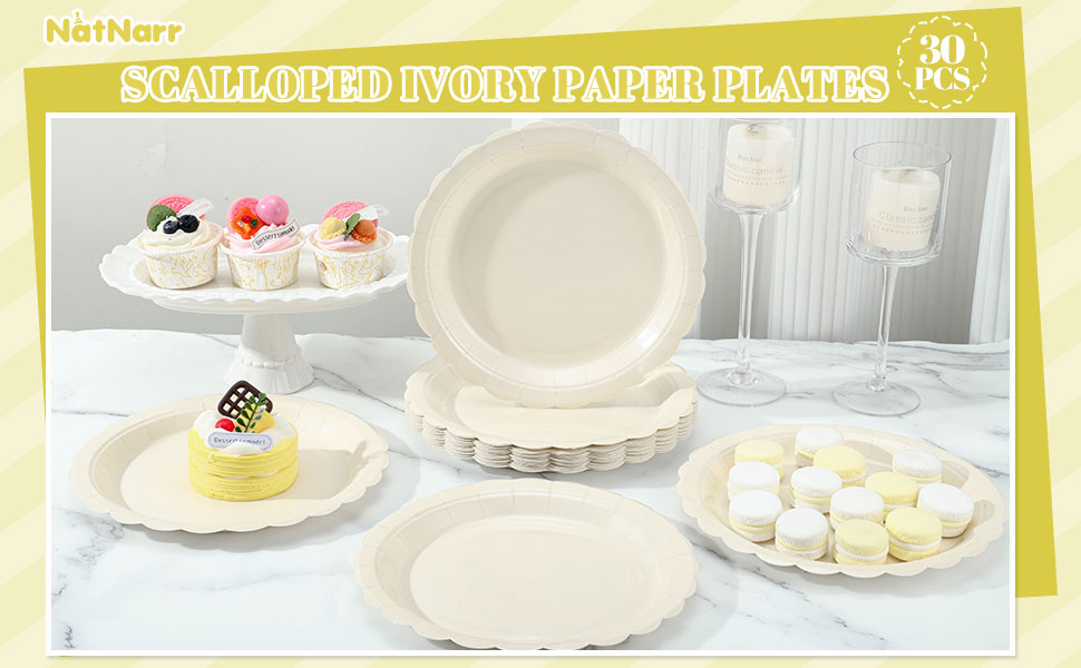 ivory paper plates