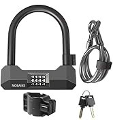 NOEAIKE U Bike Lock 4-Digit Resettable Combination – Heavy-Duty Anti Theft with 4FT Security Stee...