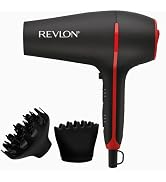 REVLON SmoothStay Coconut Oil Infused Hair Dryer with Diffuser & Concentrator - Ionic Ceramic Blo...