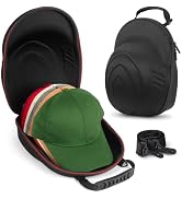 Bjabtan Hard Hat Case for Baseball Caps, Baseball Hat Organizer with Carrying Handle & Shoulder S...