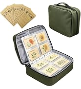 Seed Storage Organizer Binder with 20 Pcs Seed Envelopes & 30 Pack Sheet | Seed Binder, Holds 120...