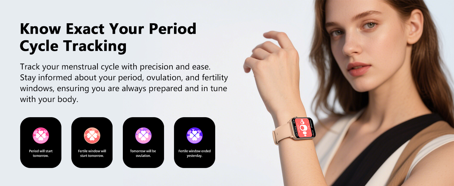 Record of notification for female menstrual cycle.