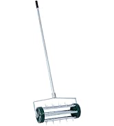 Donext 18-Inch Spike Lawn Aerator, Garden Yard Rotary Push Lawn Aeration with 49inch Steel Handle...