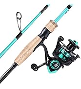 Sougayilang Fishing Rod and Reel Combo, Stainless Steel Guides Fishing Pole with Spinning Reel Co...
