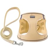 Dog Harness with Leash Set, No Pull Adjustable Reflective Step-in Puppy Pet Vest Harnesses for Sm...