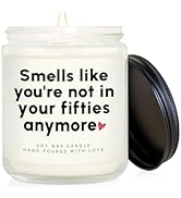 Craftique Funny 60th Birthday Gifts for Women Men- Handmade Lavender 60th Birthday Candle- 60th B...