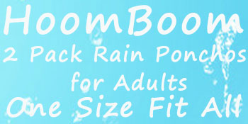 2-Pack Reusable Rain Ponchos