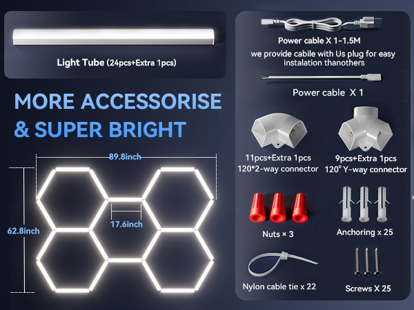 hexagon light for garage
