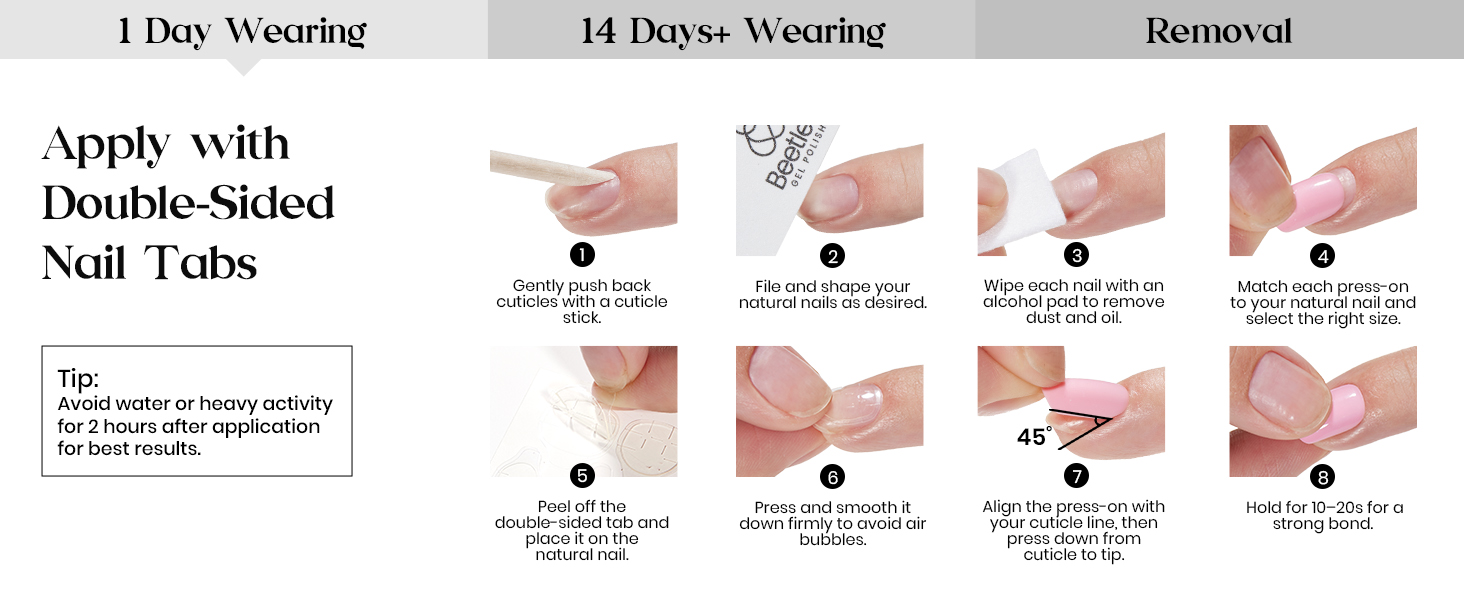 Beetles Press On Nails Kit
