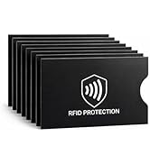 RFID Blocking Sleeves 8 Pack | Slim Credit Card Protector for Debit Cards, ID and Passports | NFC...