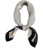 100% Mulberry Silk Scarfs for Women-Lightweight Square Satin Head Scarf-Small Silk Hair Scarf for...