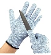 Kebada Cut Resistant Gloves, 100% Food Grade Cutting Gloves, ANSI A4 Protection Anti Cut Gloves; ...