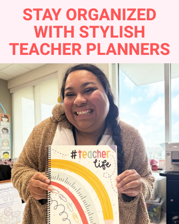 stay organized with stylish with teacher planners