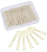 Hair Pins for Women, IKOCO 80pcs 2.75inch U Shaped Hair Pins with Storage Box, Gold