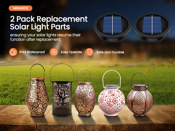 Solar Lanterns Replacement Tops