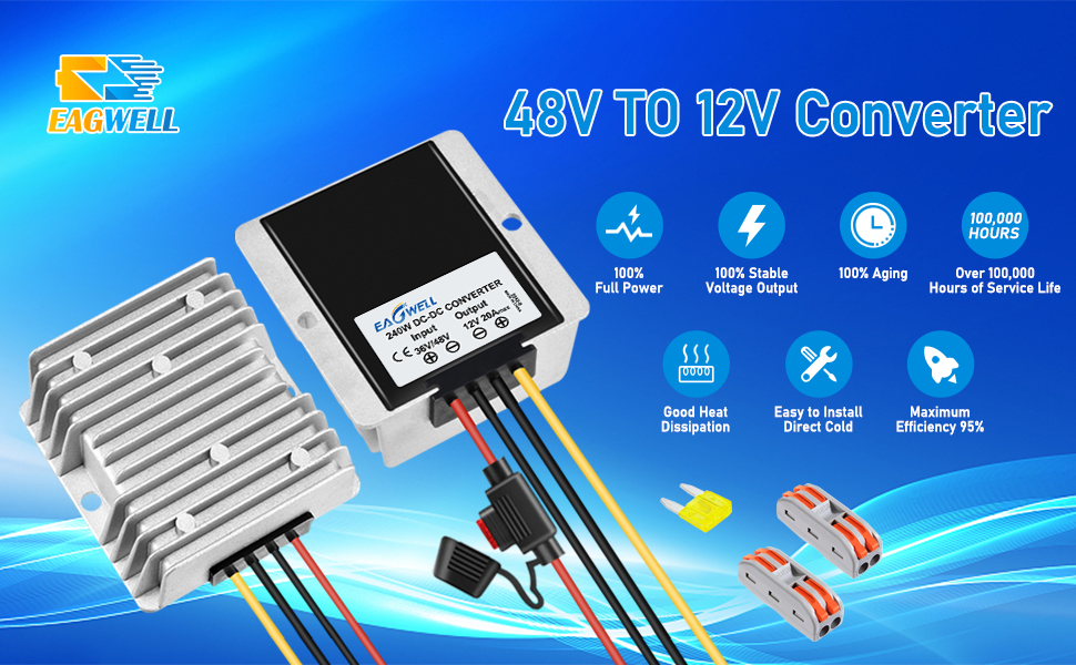 48v to 12v converter golf cart