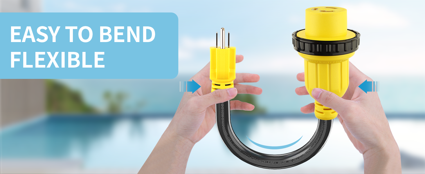 30 Amp to 15 Amp 110V RV Adapter