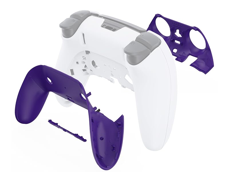 eXtremeRate Top Bottom Decorative Trim Shell For ps5 Edge Controller Replacement Shell Plates Cover