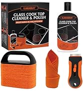 AWEASROY Glass Stove Top Cleaner Kit 12 oz, Cooktop Cleaner and Polish Non-Abrasive No Scratch Re...