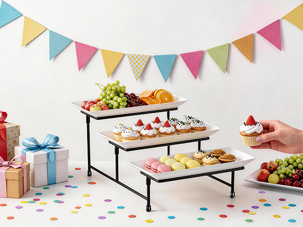 tiered serving tray