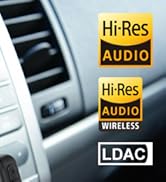 1Mii LDAC Bluetooth Aux Adapter for Car, Wireless Bluetooth 5.3 Receiver with Volume Control, 8H ...