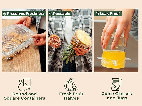 food grade reusable food covers flexible