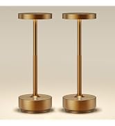 SAKRINGT 2 Pack Cordless Rechargeable LED Outdoor Table Lamp, Battery Operated Portable Waterproo...