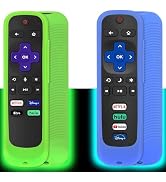 PINOWU [2 Pack Universal Remote Cover (Glow in the dark) Compatible with TCL Roku/Hisense Roku TV...