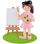 MAXORA Girl Artist Personalized Christmas Ornament 2022 - Personalized Artist Christmas Tree Orna...