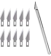 W.A. Portman Hobby Knife Set - Precision Exacto Knife Set with 10 SK5 Steel Pottery Knife Blades ...