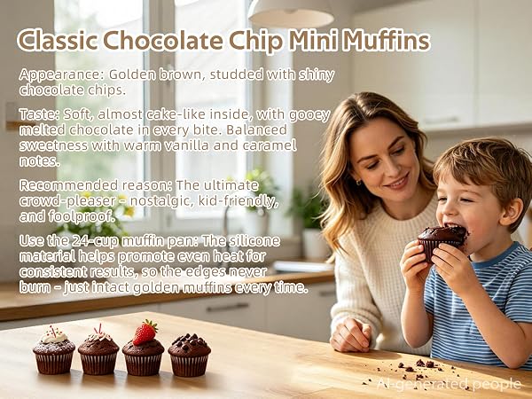 Classic Chocolate Chip Mini Muffins
