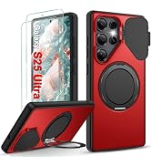 Gritup for Samsung Galaxy S25 Ultra Case,Flip Camera Cover | with Screen Protector,Ring Holder St...