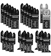 PECHAM 21PCS Universal Wood Metal Oscillating Multitool Quick Release Saw Blades Fit Porter Cable...
