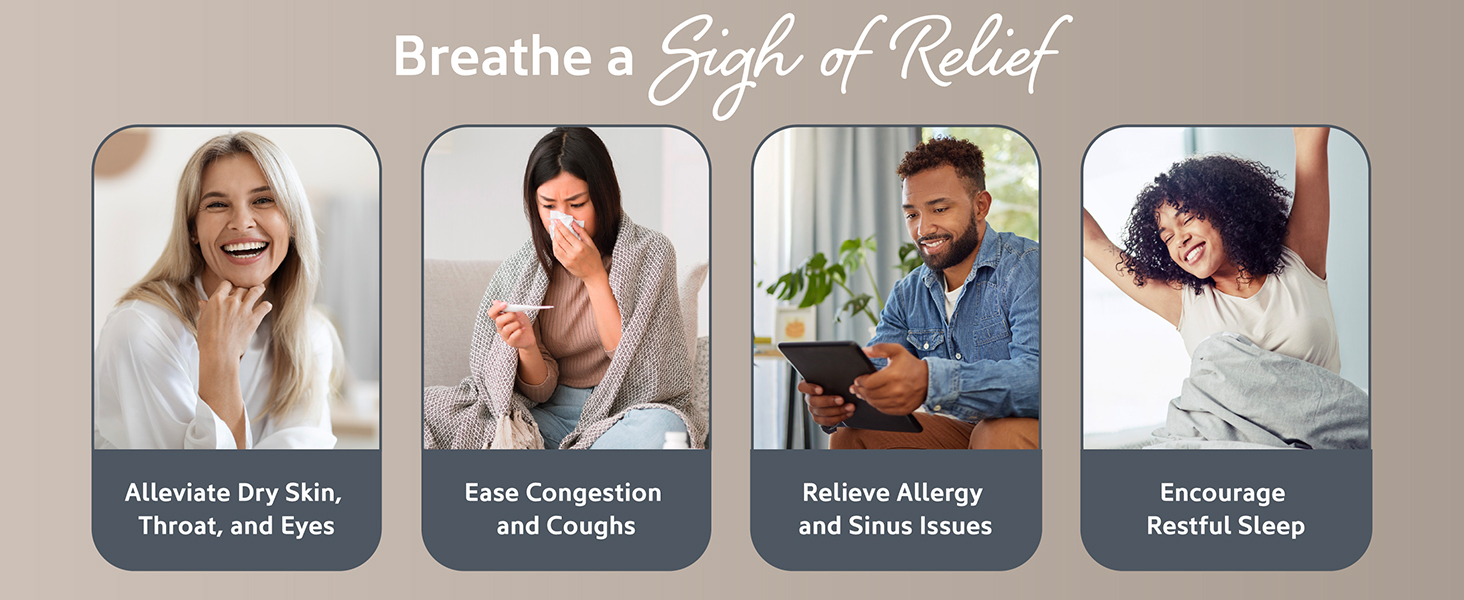 daily support humidifier cool warm mist benefits allergies congestion cough