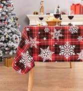 Christmas Tablecloth with Flannel Backing