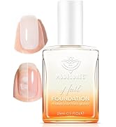 modelones Nail Strengthener, Milky White Nail Polish Nail Repair for Damaged Nails Hardener Quick...