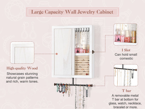 Wall Mounted Jewelry Organizer
