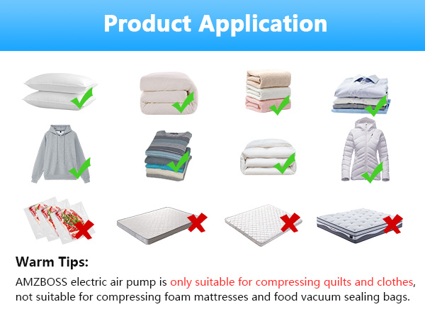 vacuum storage bags with electric pump