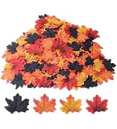 SITUMEIZI 400PC Fake Fall Leaves Autumn Halloween Decor Maple Leaf for Fall Wedding Party Thanksg...