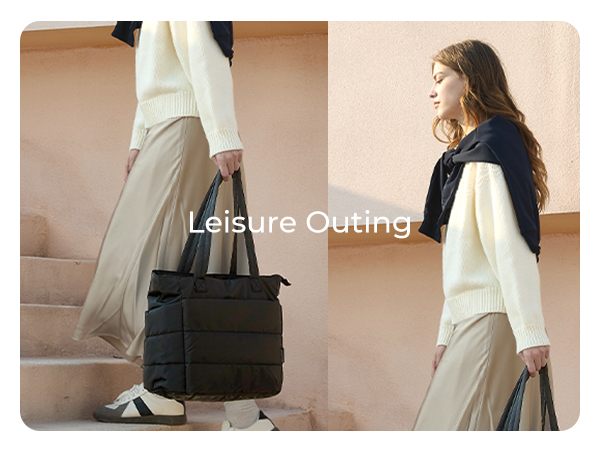 puffy tote bag