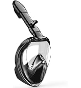 Ezire Kids Snorkel Mask Full Face, Snorkeling Gear for Kids 2-14 with Camera Mount, 180 Degree Pa...