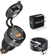 Motorcycle Power Adapter Hella DIN Plug to USB Charger Waterproof for BMW Triumph Tiger Ducati Mo...