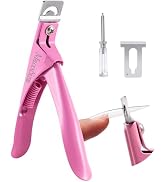 MelodySusie Acrylic Nail Clippers, Professional Nail Clippers Cutters for Acrylic Nails Fake Nail...