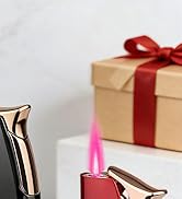 SAMNIU 3 Pack of Torch Lighter with Pink Jet Fame, Butane Gas Refillable, Mini, Compact, Pocket L...