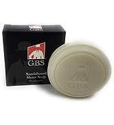 GBS Men's Sandalwood Shaving Soap 97% All Natural Enriched With Shea Butter and Glycerin, Creates...