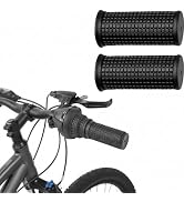 1 Pair Black Anti Slip Bike Bicycle Short Handlebar Grips for Twising Shifter, Shockproof Anti Sl...