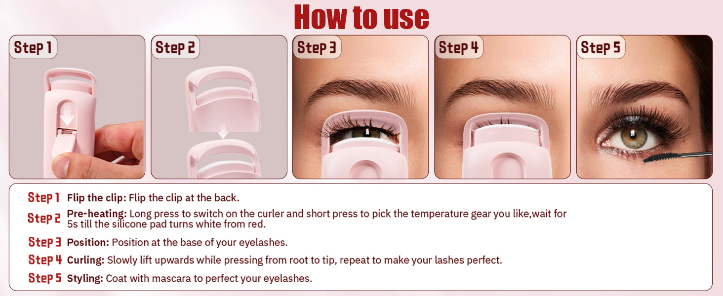 how to use heated curler