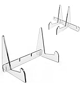 Boloyo Assemble Acrylic Book Stand ,4PC Clear Acrylic Display Easel for Displaying Pictures,Books...