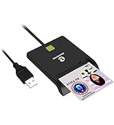 ZOWEETEK CAC Card Reader Military, Smart Card Reader DOD Military USB Common Access CAC, Compatib...