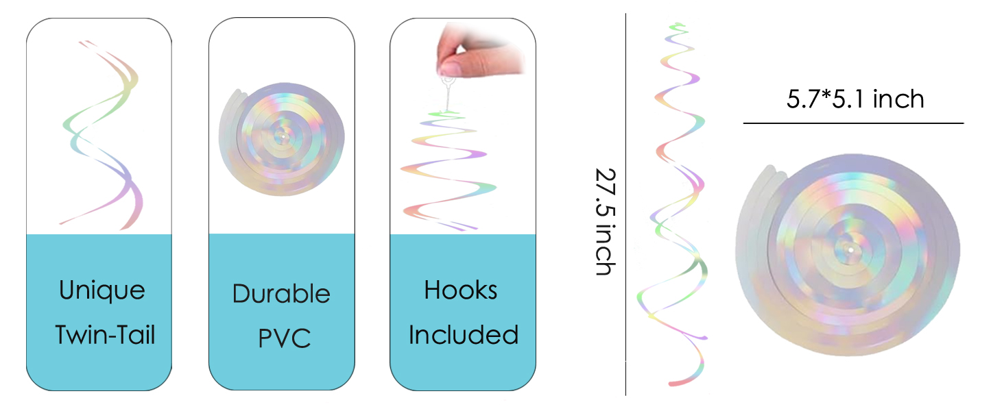 hanging swirls